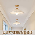 Aisle corridor lamp cream style ceiling lamp modern casual bedroom room lamp log entrance balcony lamp bedside lamp