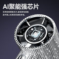new arrival full diamond handheld small fan usb rechargeable portable mini digital display turbine violent high speed fan s5
