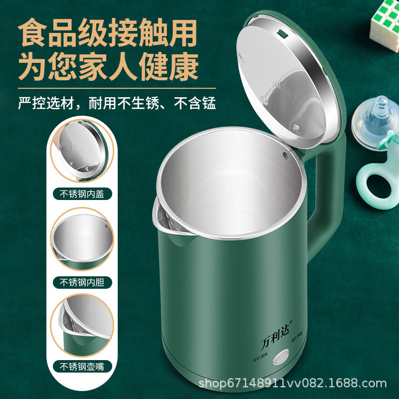 Wholesale stainless steel electric kettle from manufacturer - small appliance, home use, automatic shut-off, gift options, dropshipping available, cross-border e-commerce