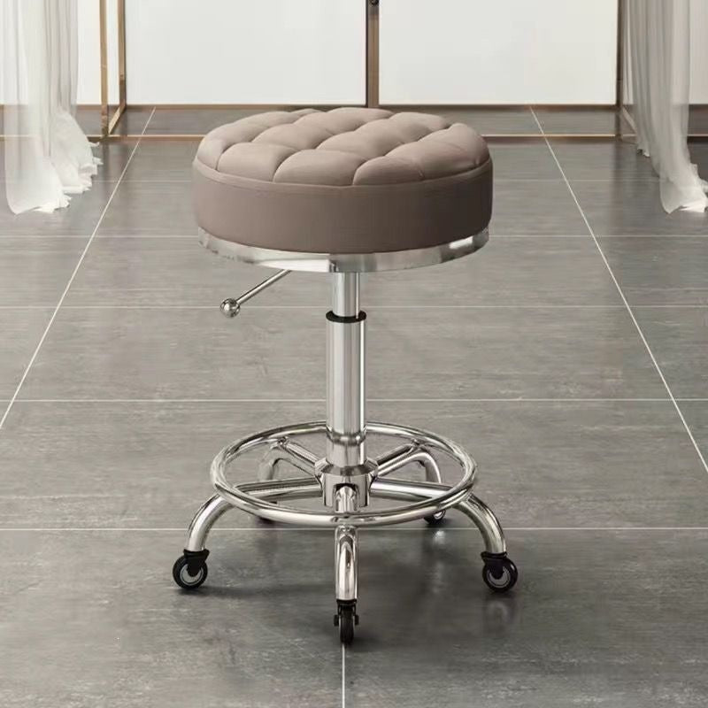 Beauty stool pulley beauty salon large work stool hairdressing shop hairdressing stool manicure adjustable chair for home round stool