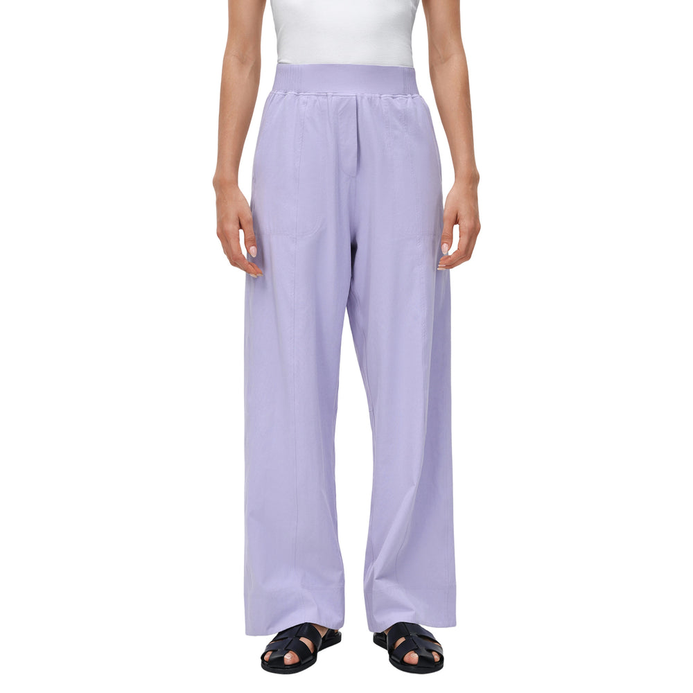 Outdoor water-resistant activewear lounge pants for women - elastic waistband, loose fit, quick-drying, breathable, straight-leg gym pants d26015