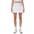 High-waisted, anti-exposure yoga skirt, faux two-piece breathable tennis skirt, solid color versatile sports skort for women, summer d26090