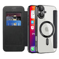 Popular apple 16plus flip leather case mobile phone case iphone15 magnetic anti-fall 13 protective cover cross-border