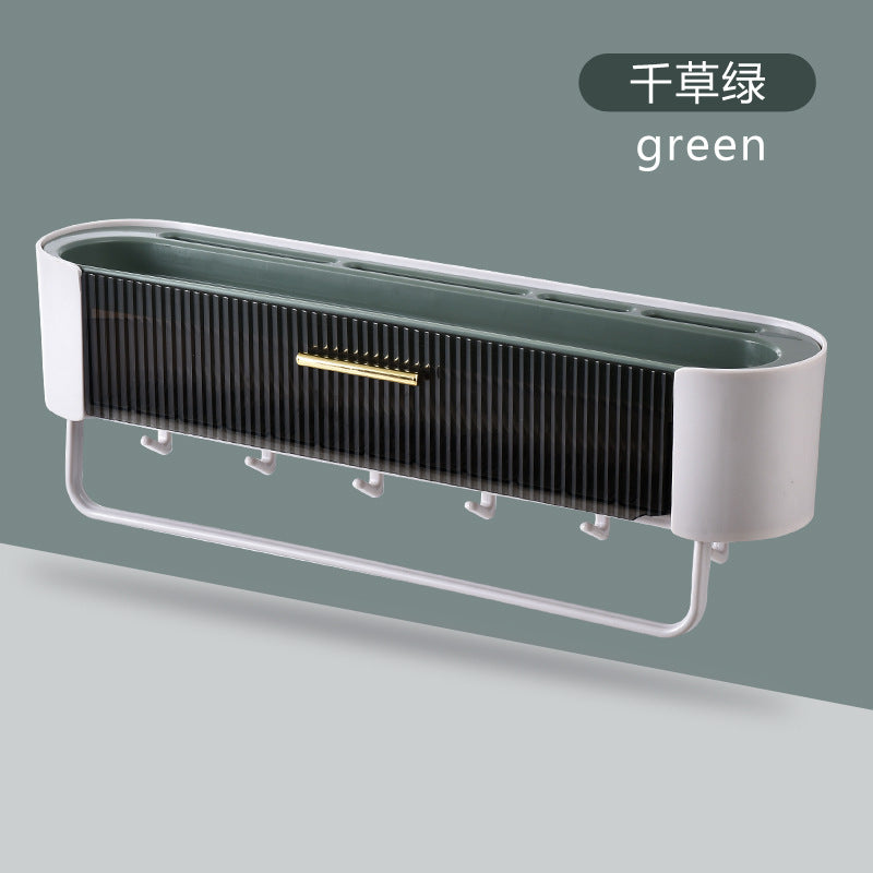 Xinle kitchen rack non-punching wall-mounted household seasoning storage tool hanger multi-functional storage rack