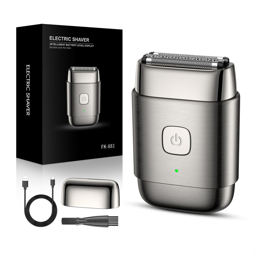 popular mini shaver reciprocating floating three-blade alloy shell waterproof razor spot wholesale