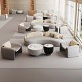 Cream style sofa small apartment living room b&b beauty salon clothing store rest area reception office coffee table combination