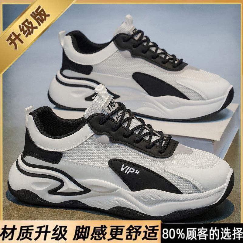 2025 new spring men's mesh breathable shoes - anti-slip soft sole running & casual sneakers - hot selling dad shoes