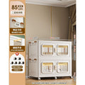 Foldable storage cabinet - no assembly required, extra thick, large capacity wardrobe, perfect for rentals, open-door design, ideal for baby snacks and miscellaneous items