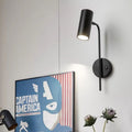 Nordic living room background wall lamp post-modern creative minimalist reading wall sconce rotatable with switch bedroom bedside