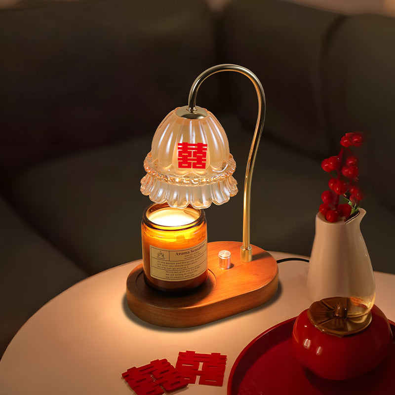 Wedding aromatherapy lamp bedside lamp wedding room dowry lamp wedding red wax melting lamp everbright lamp wedding gift for the newlyweds