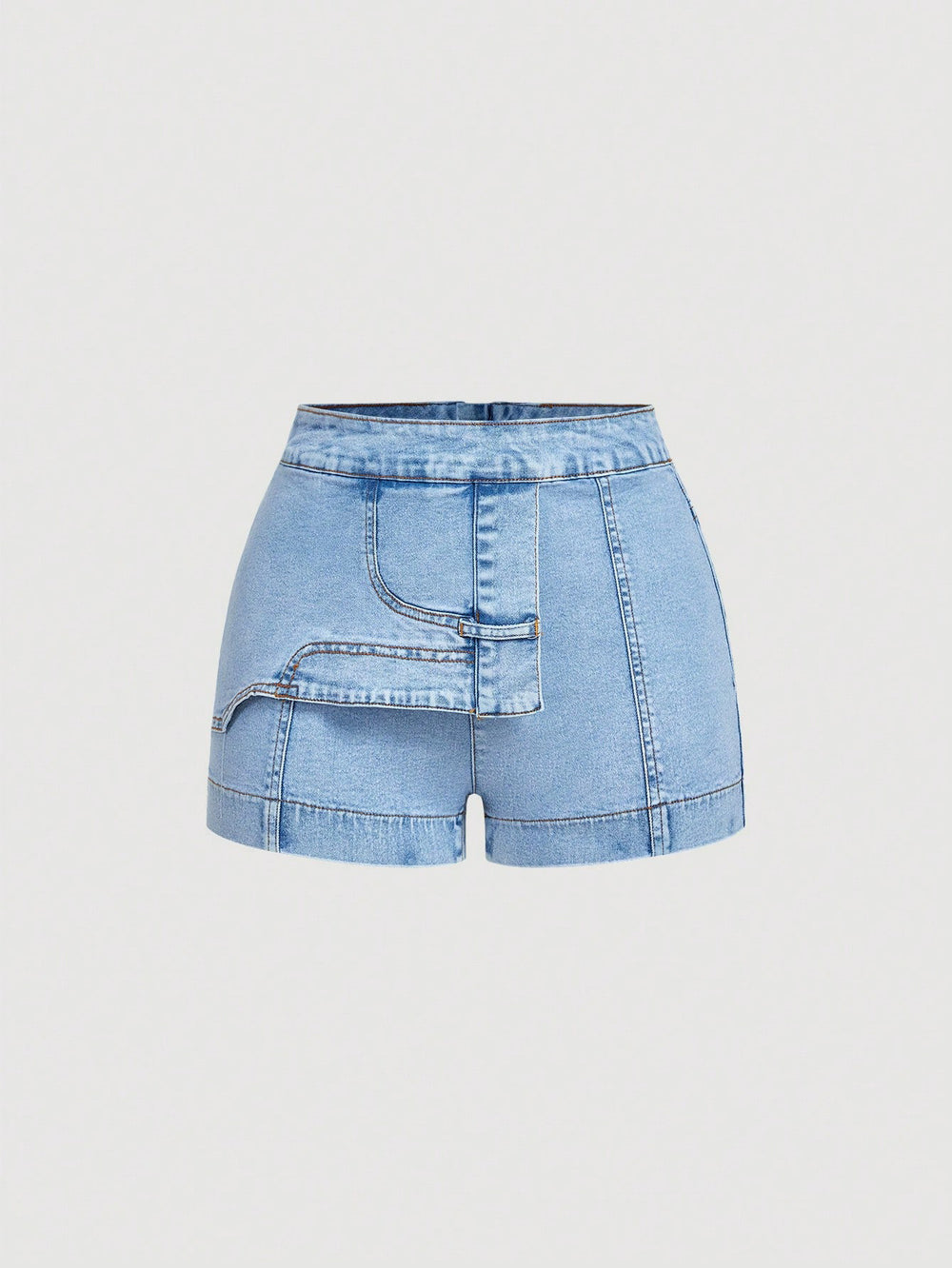 In-stock - 37128#  cross-border fashionable women's denim shorts for casual outings (us & european market)