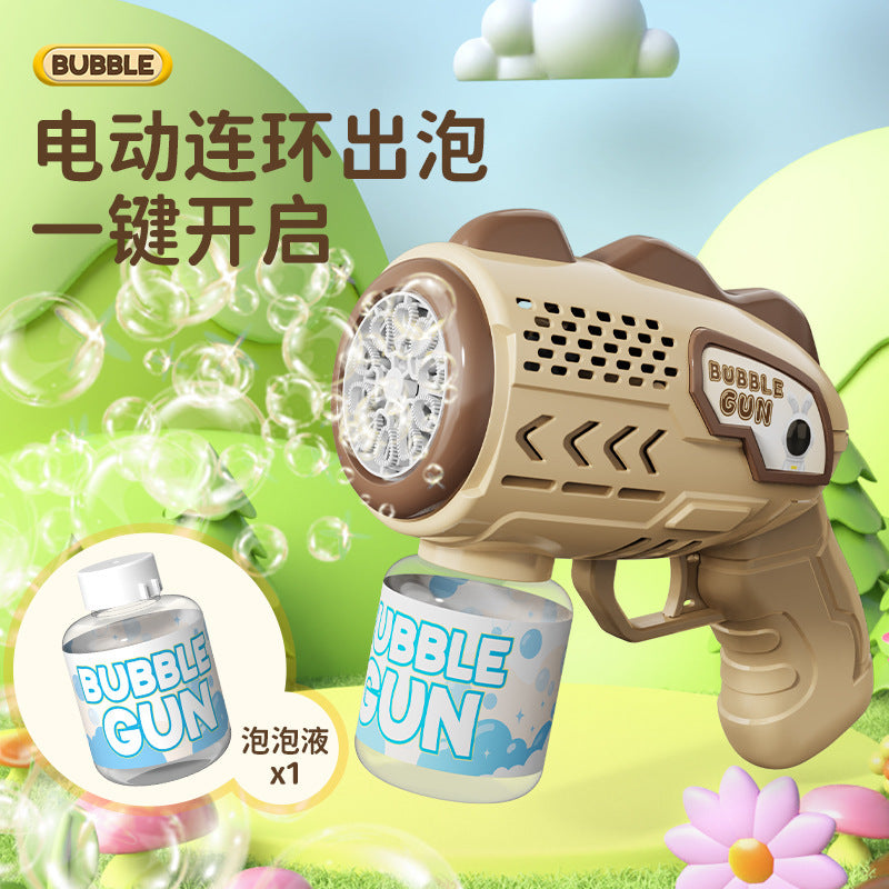 new two-in-one snowflake sunflower kidsren's internet celebrity gatling bubble gun shower bubble machine bubble water
