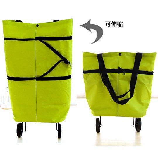 Shopping bag Korean version of Oxford cloth folding dual-purpose tug bag foldable shopping bag, portable travel bag wholesale