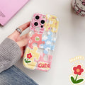 Suitable for apple 15pro track colorful puzzle mobile phone case iphone11/12 all-inclusive anti-fall tpu protective case