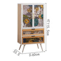 Enamel entryway cabinet sideboard [60*33.5*115.5]