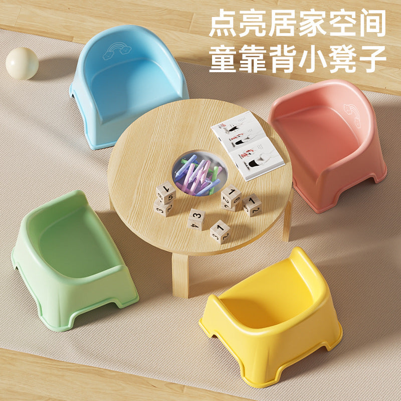 Kids plastic small stool thickenedfor home chair small bench living room seat low stool sofa shoe changing stool bath stool