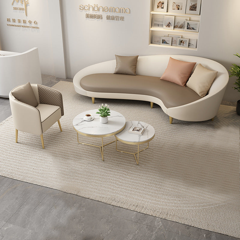 Nordic clothing store sofa simple modern curved internet celebrity shaped creative accessible luxury beauty salon casual store reception