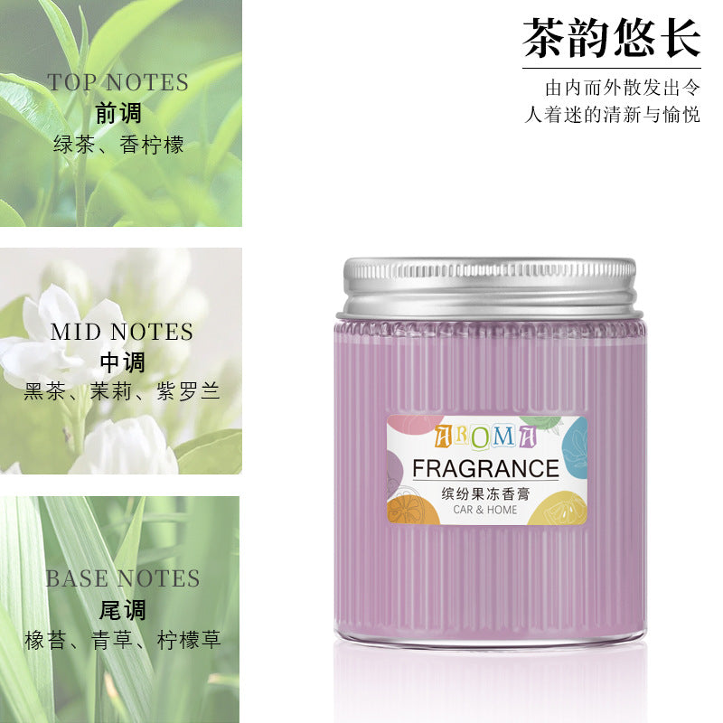 Car aromatherapy creative solid car balm ornament solid car perfume aromatherapy classy aluminum cover glass bottle