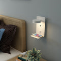 lighting nordic wall lamp bedroom bedside lamp reading simple creative wiring-free led lamp usb mobile phone charging