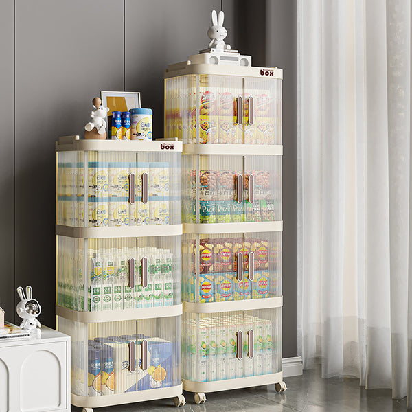 Snacks household organizing cabinet trolley storage shelf living room bedroom bathroom removable storage box storage cabinet