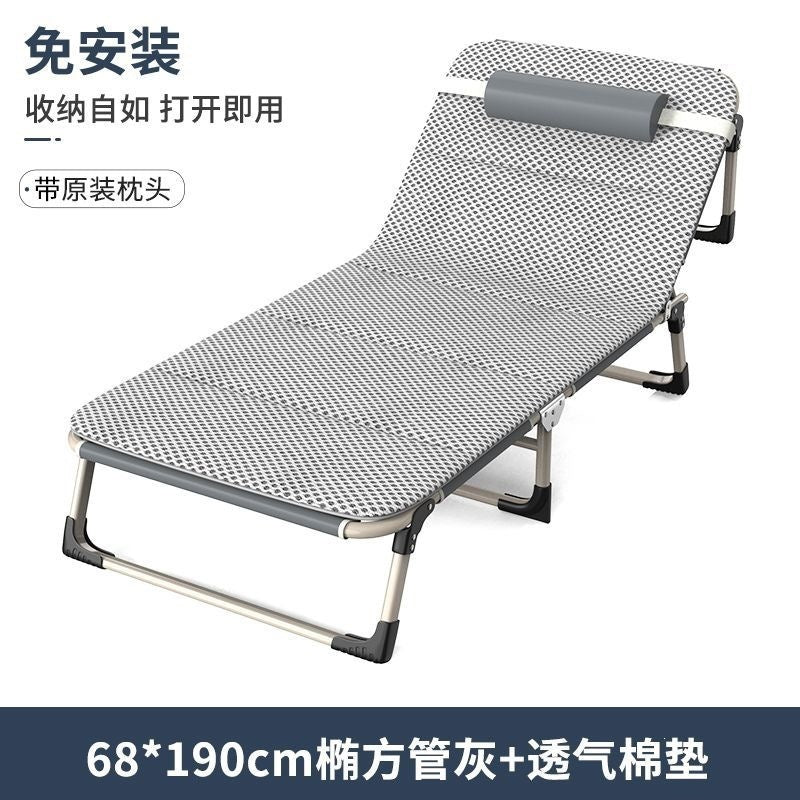 Single bed multifunctional recliner companion bed lunch break folding bed rental office camp bed lunch break bed folding bed