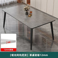 Rock slab dining table and chair combination for home commercial rental small apartment matte bright thickened modern casualaccessible luxury