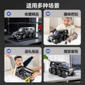 Kids' alloy armored police car toy - boy's diecast model car, realistic 7-door 110 swat off-road vehicle