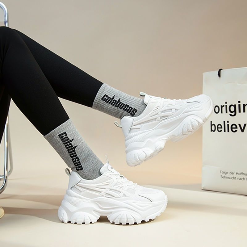 Dad shoes women's ins trend 2026 autumnew arrival women's shoes k-styleeasiest for matchthick sole sports casualwhite shoes