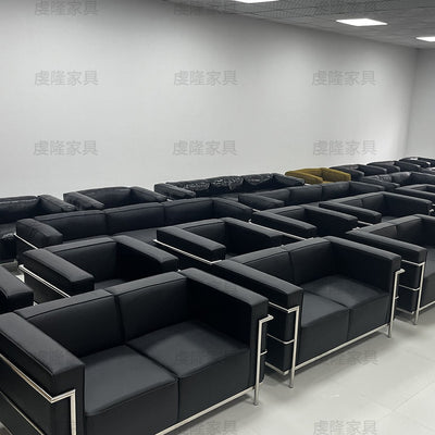 genuine leather sofa 4s store lc3 le corbusier office sofa designer furniture genuine leather office sofa chair