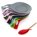 Ready-to-ship silicone trivet pads - kitchen utensil placement mats, heat-resistant creative spoon & sauce dish pads, easy-clean spoon rests