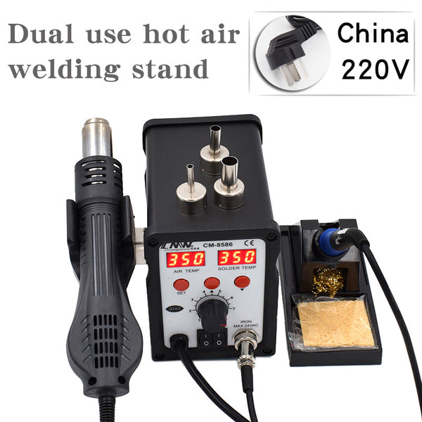 Chuangmeiwei 8586 lead-free constant temperature welding table dual-purpose digital display electric soldering iron table mobile phone repair table