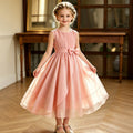 Girls' chiffon a-line dress - casual, slim-fit, perfect for everyday wear and vacation. ready-to-ship, cross-border e-commerce, children's clothing