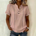 independent station  summer loosecasual popular printed button stand collar short-sleeved women's shirt