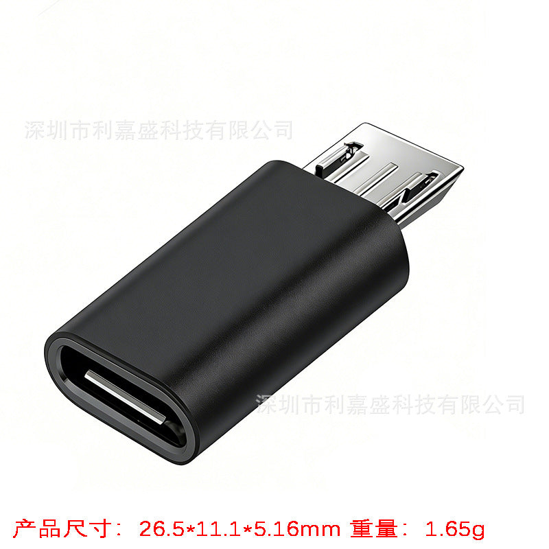 Type-c to lightning adapter for iphone 15 charging, android v8 data, micro usb conversion