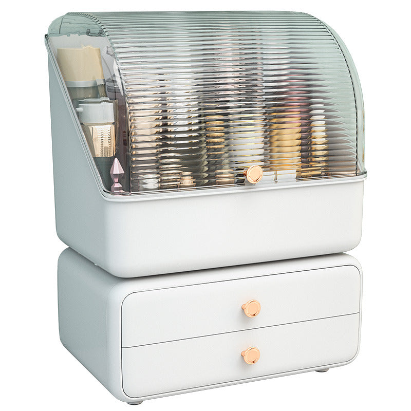 Cosmetic organizer box desktop storage rack drawer-style organizer vanity dustproof lipstick skincare storage box