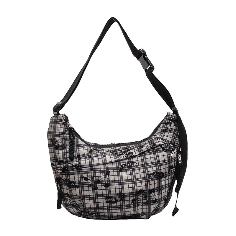 Foreign order niche floral dumpling bag women's 2025 new versatile shoulder bag versatile large-capacity casual messenger bag