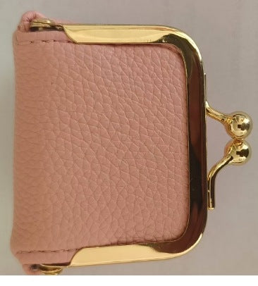 New PU Small Gold Bag Diamond Ring Jewelry Bag Mini Ring Necklace Earrings Jewelry Box Coin Change Bag