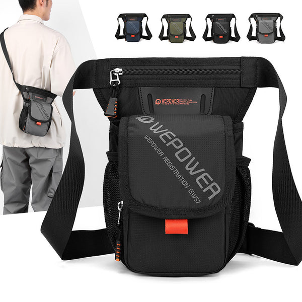 WEPOWER Outdoor Sports Fanny Bag Multifunctional Hiking Shoulder Crossbody Bag Men's Mobile Phone Bag Cycling Leg Bag