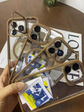 Suitable for apple 17 mobile phone case 16 magnetic u1 holder with lens film iphone14promaxpc protective case 11