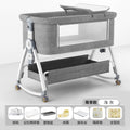 Aluminum alloy baby crib - portable, foldable, multi-functional bassinet - newborn splice bed