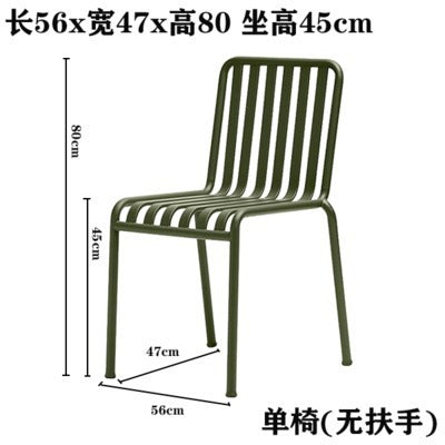 Outdoor casual table and chair set - minimalist patio balcony furniture - wrought iron outdoor table and chair set combination