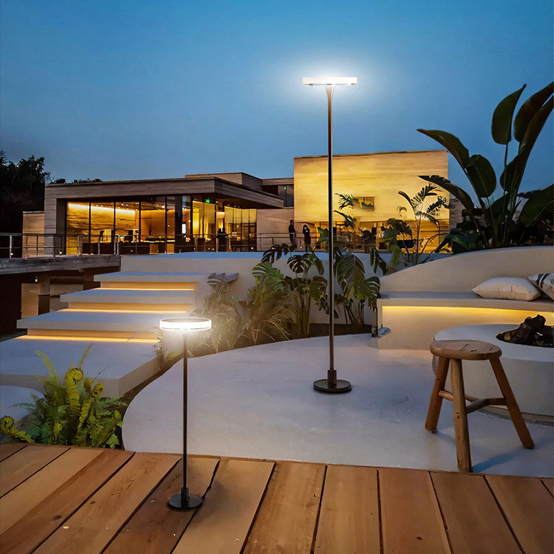 Outdoor waterproof solar lawn lights - ground insert, perfect for villa landscaping, garden pathways, and ambient lighting