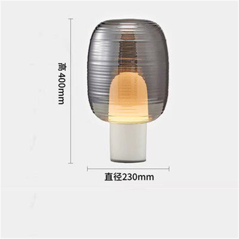Modern minimalist glass table lamp - bedroom bedside lamp - designer high-end nordic style - living room, study, decorative home & hotel lighting