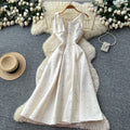 Accessible luxury thousand gold style sleeveless a-line dress women's spring elegancehigh waistslimming lookelegant celebrity banquet dress