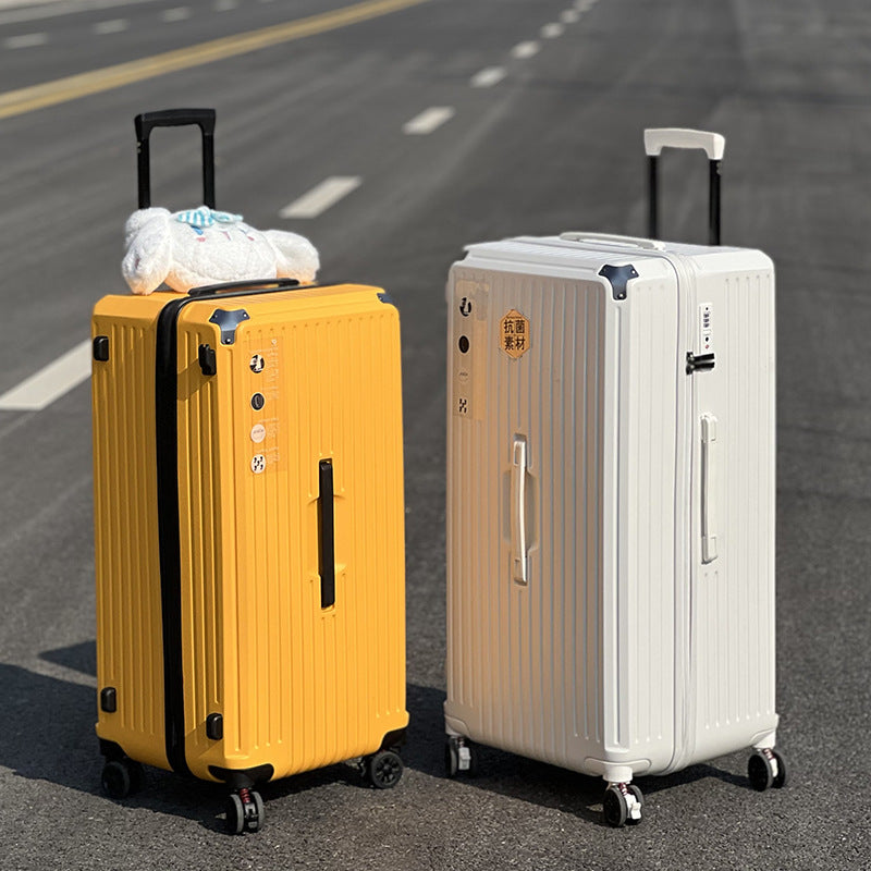 Pinghu ultra-light large-capacity suitcase women's trolley case 28-inch luggage five-wheel password case suitcase men's leather case