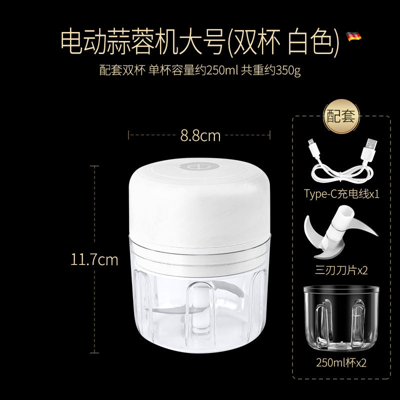 Baby, baby food aid, cooking machine, electric garlic puree, grinder, electric garlic masher, garlic grinder, garlic beating