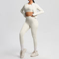 European and american cloud-feel yoga short sleeve top, high-waisted leggings, slimming butt-lifting running fitness apparel, three-piece activewear yoga set