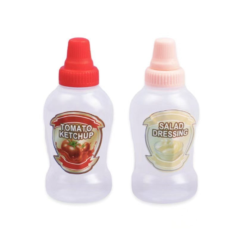 Mini sauce bottle plastic squeeze sauce bottle japanese style squeeze condiment bottle food grade portable soy sauce bottle cross-border
