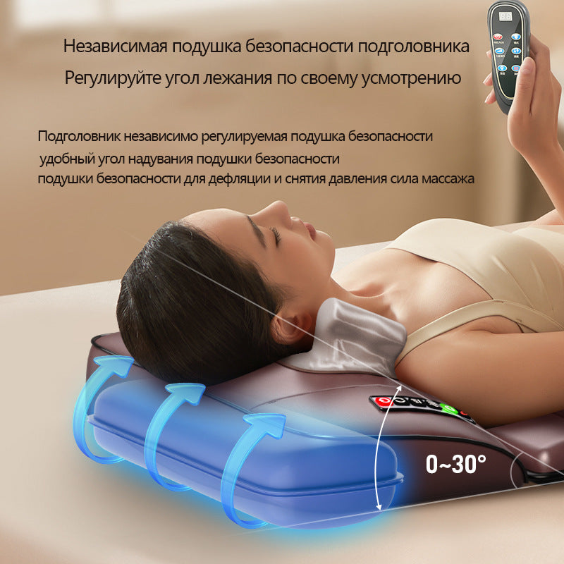 massage mattress, cervical massager, full-body multi-functional vibration kneading, home-use smart heated massage chair cushion