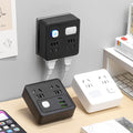 Wireless fast charging socket 86-type slim converter multifunctional power strip with usb port expansion and surge protection